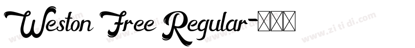 Weston Free Regular字体转换